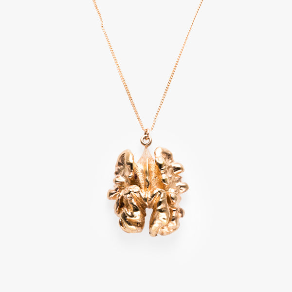 Rose Gold Walnut Necklace