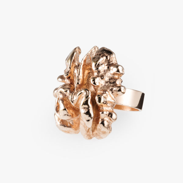 Rose Gold Walnut Ring